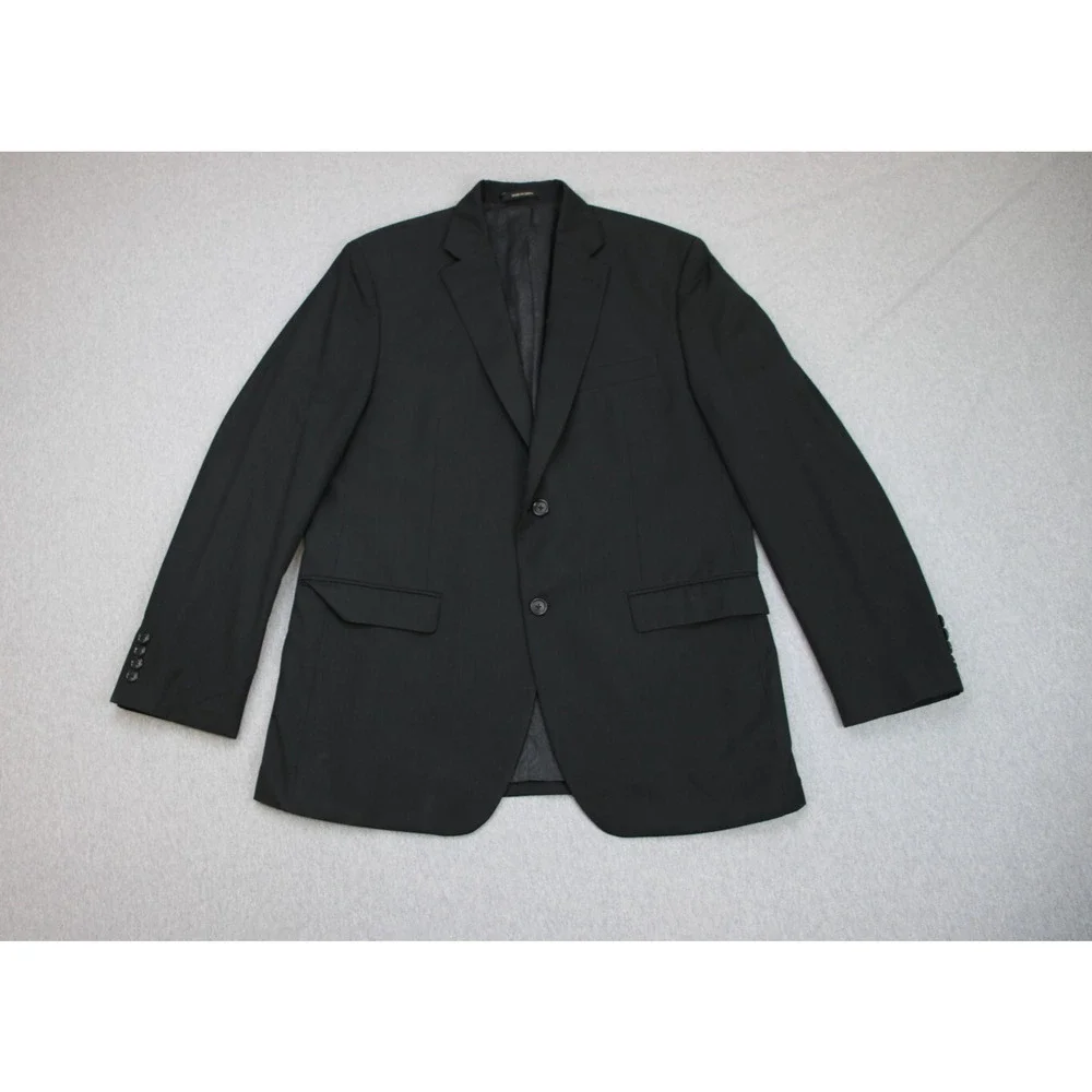 Michael Kors Suit Mens 42R Black 2 Piece 2 Button Notch Lapel 36x28 Pants